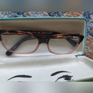 Kate Spade Tortoise and Pink Glasses